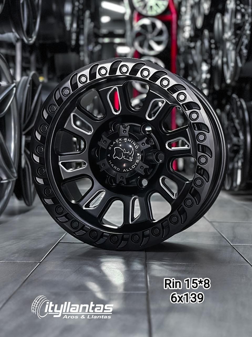 Aro BLACK RHINO R15 - 8" (6x139)